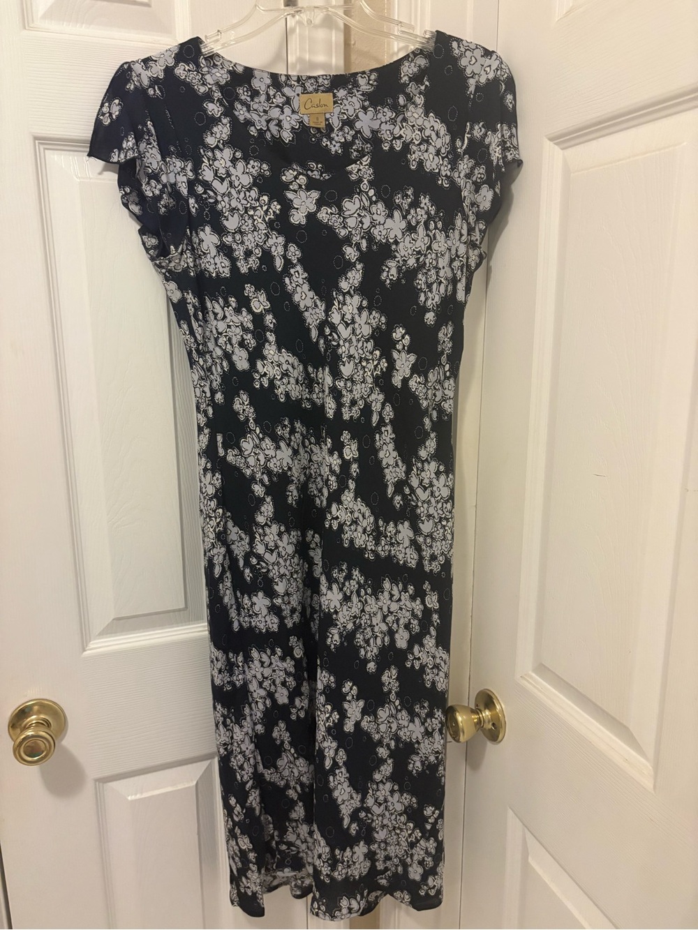 Caslon Blue and White Floral Maxi Dress